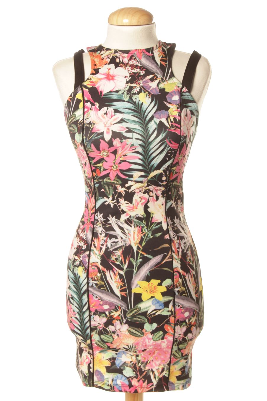 Robe casual Bershka de la taille S, de couleur imprimés