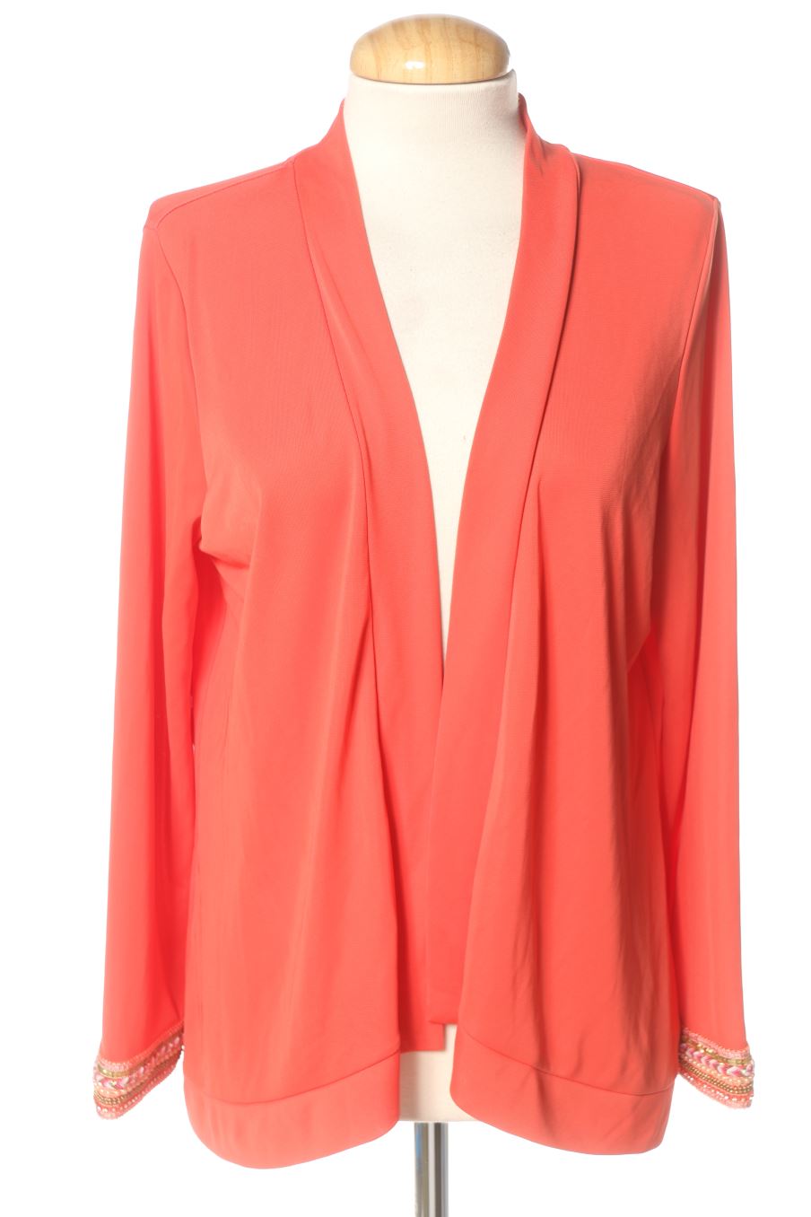 Gilet Anna Mora de la taille M, de couleur corail