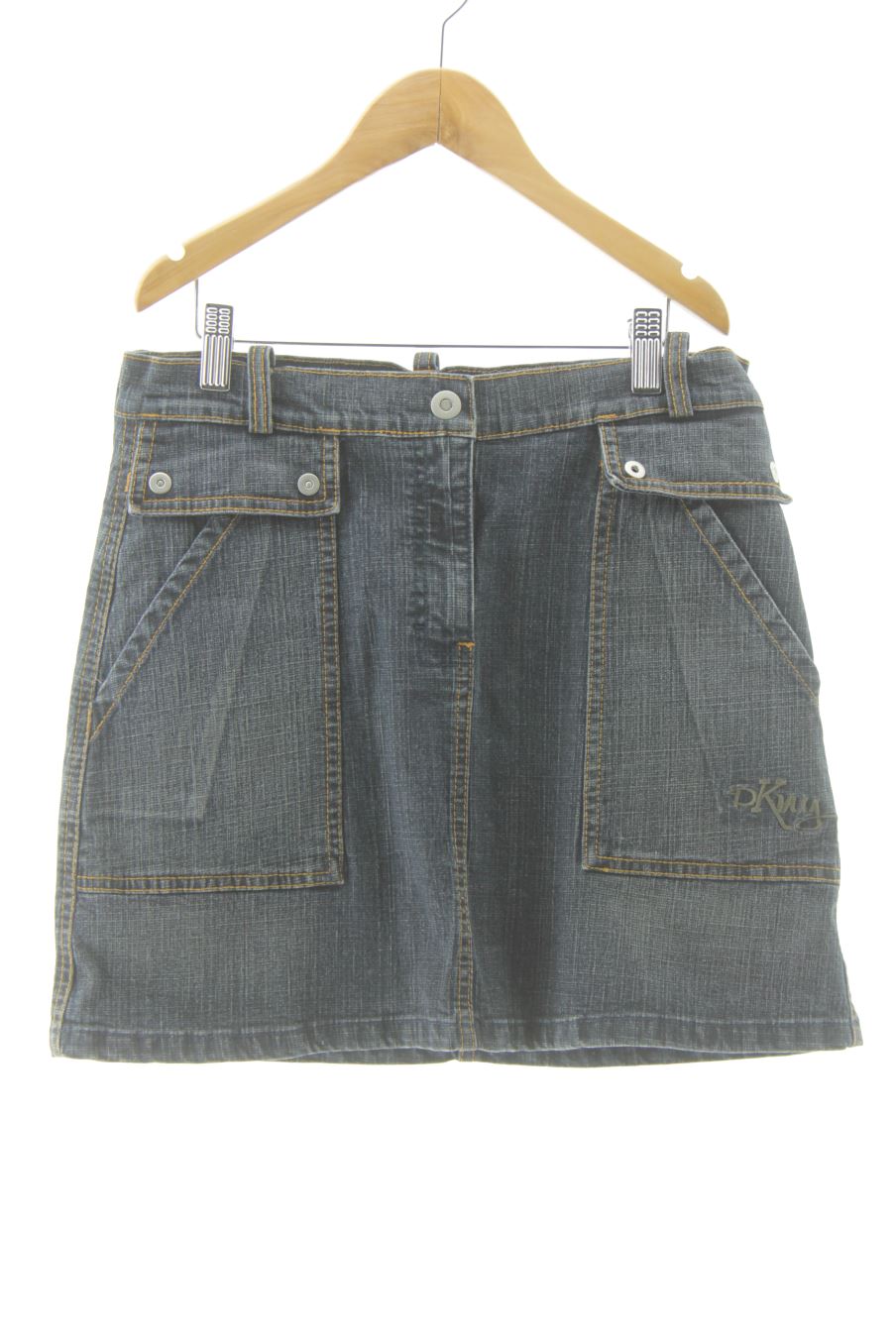 Jupe DKNY de la taille 16 ans de denim de seconde main