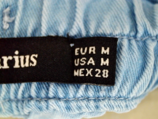 Pantalon Casual Stradivarius de la taille M, de couleur bleu