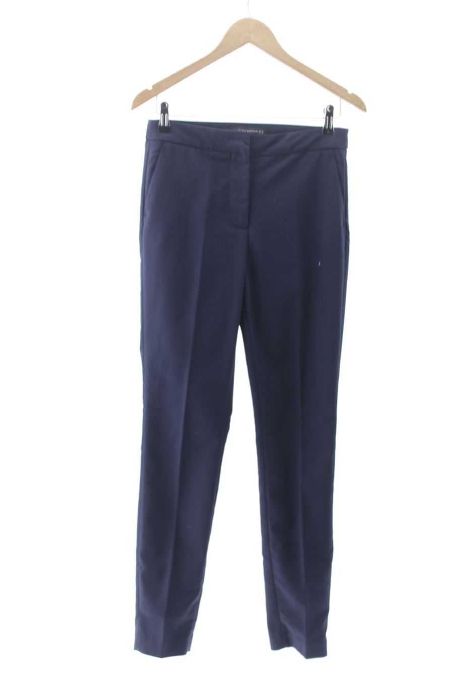 Pantalon Zara de la taille 38, de couleur bleu marine