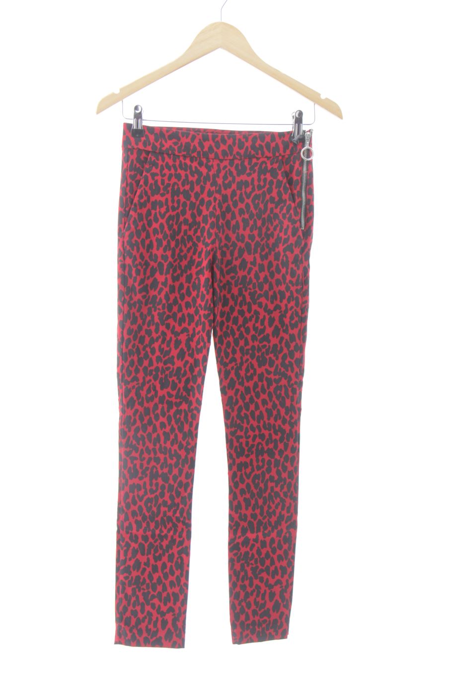 Pantalon Zara de la taille XS, de couleur animal print