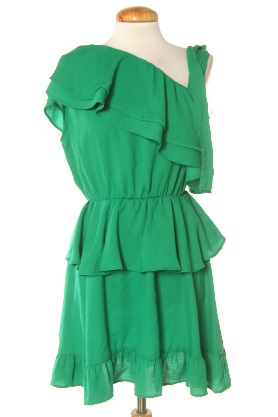 Robe casual Zara de la taille XS, de couleur vert