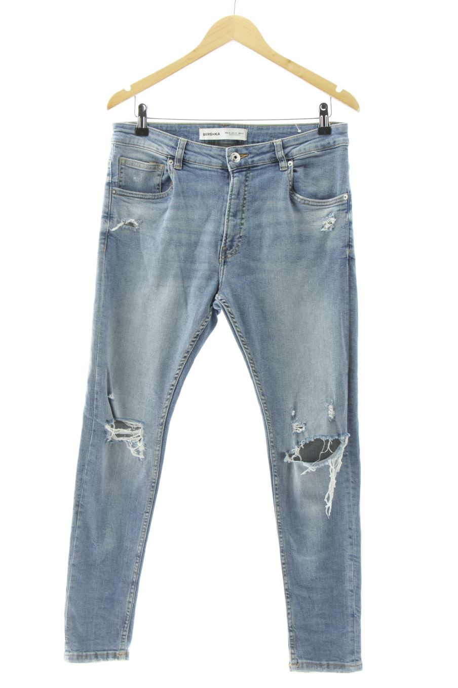 Vaquero de Bershka de la talla 40, de color azul de ropa vaquera