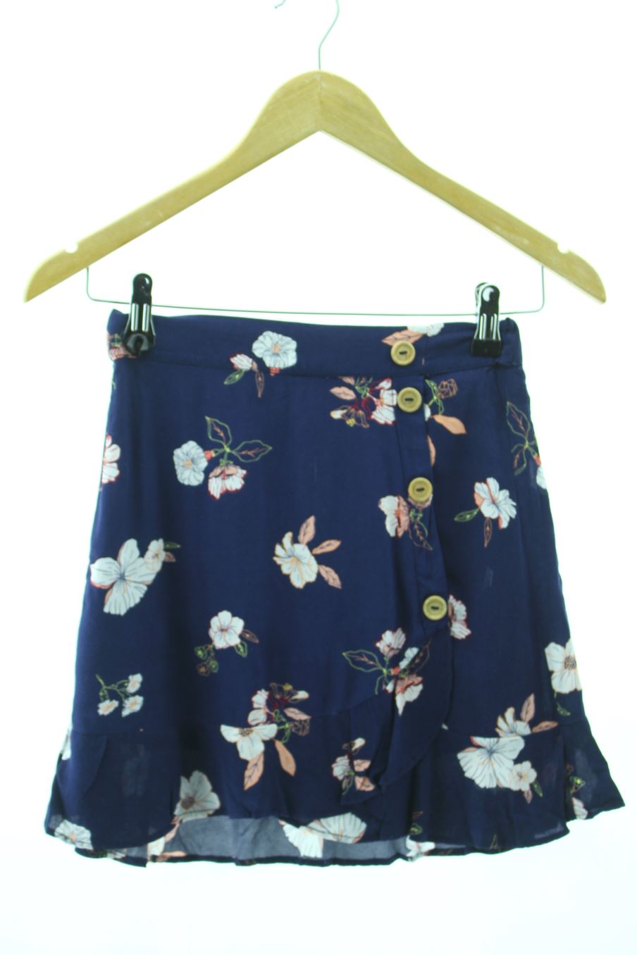 Jupe Pull & Bear de la taille XS, de couleur fleurs