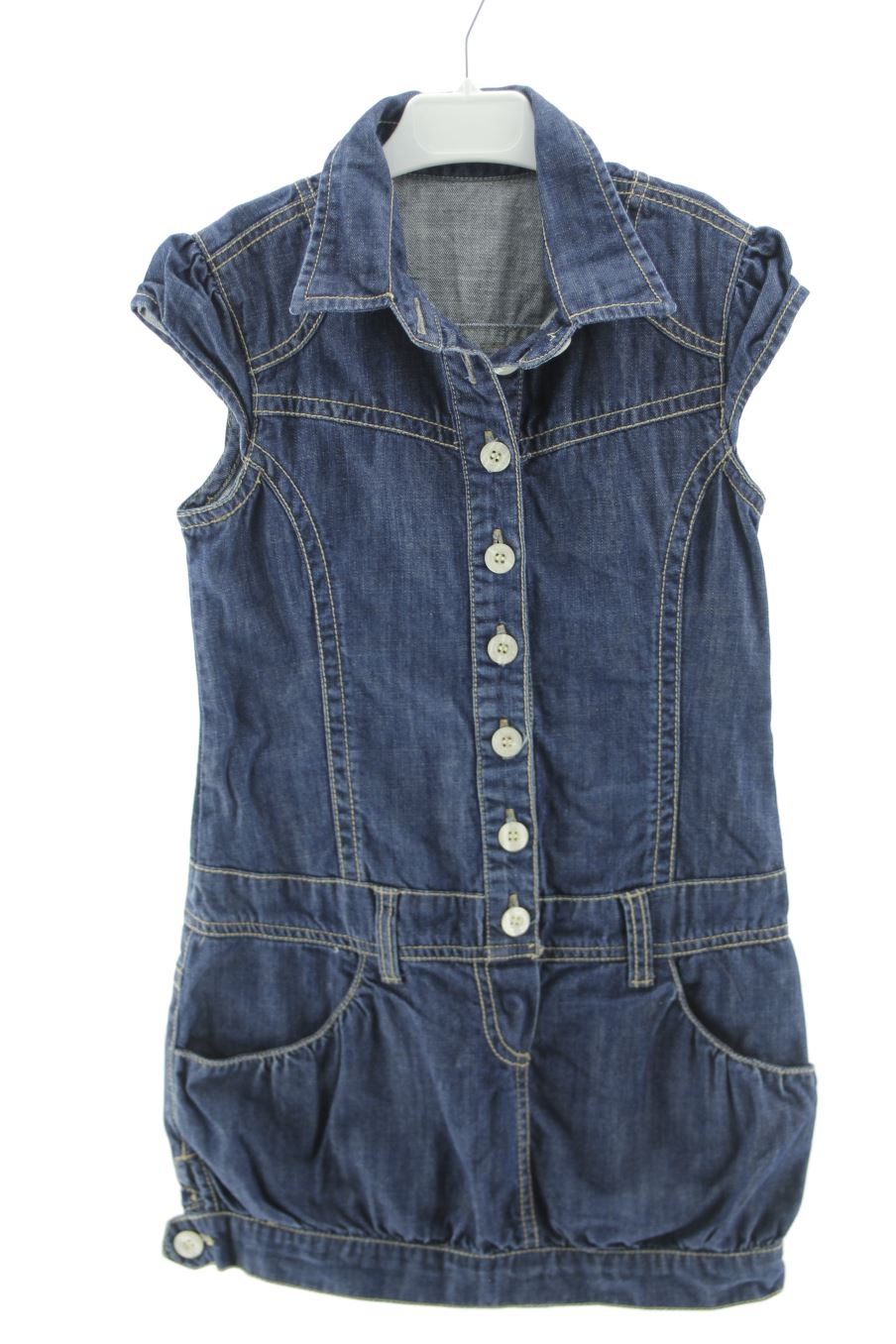 Robe casual Benetton de la taille 5 ans de denim de seconde main