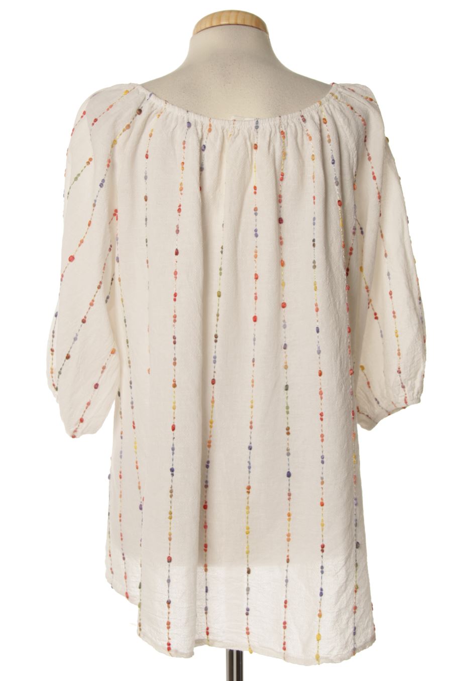Blusa de manga larga de ameé de la talla XL, de color blanco