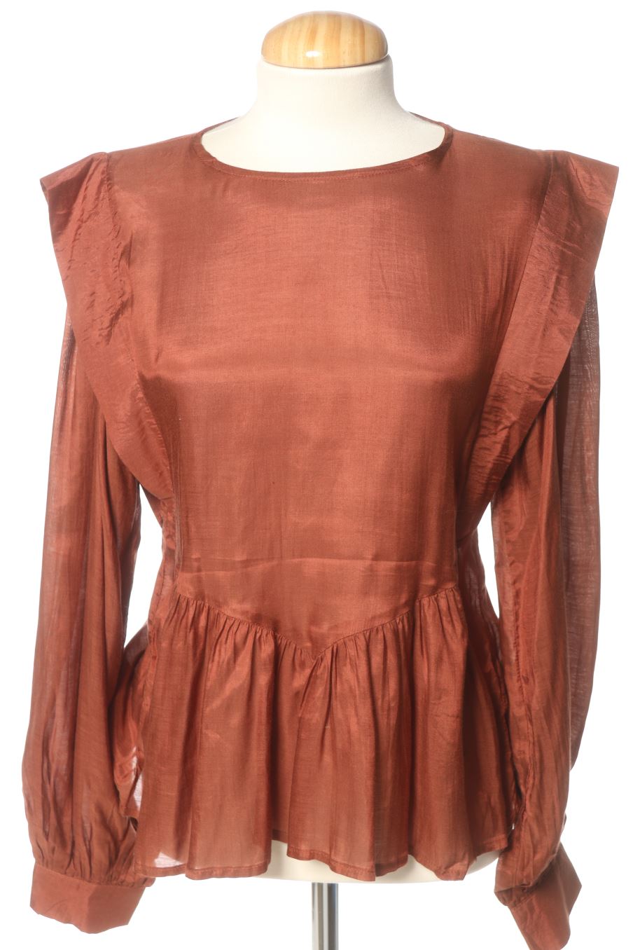 Blouse à manches longues Wild Pony de la taille S, de couleur marron