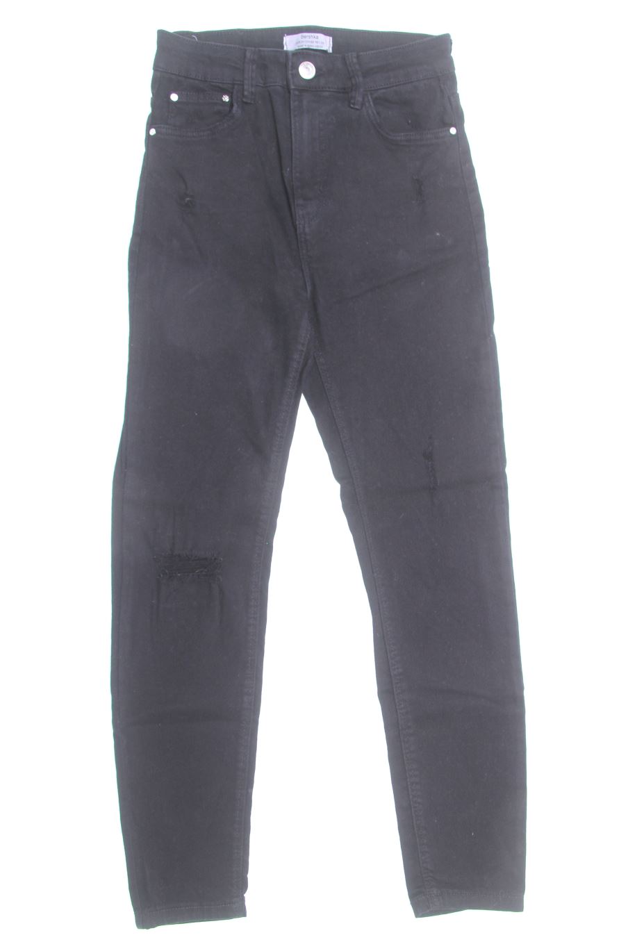 Jeans Bershka de la taille 34, de couleur noir de denim