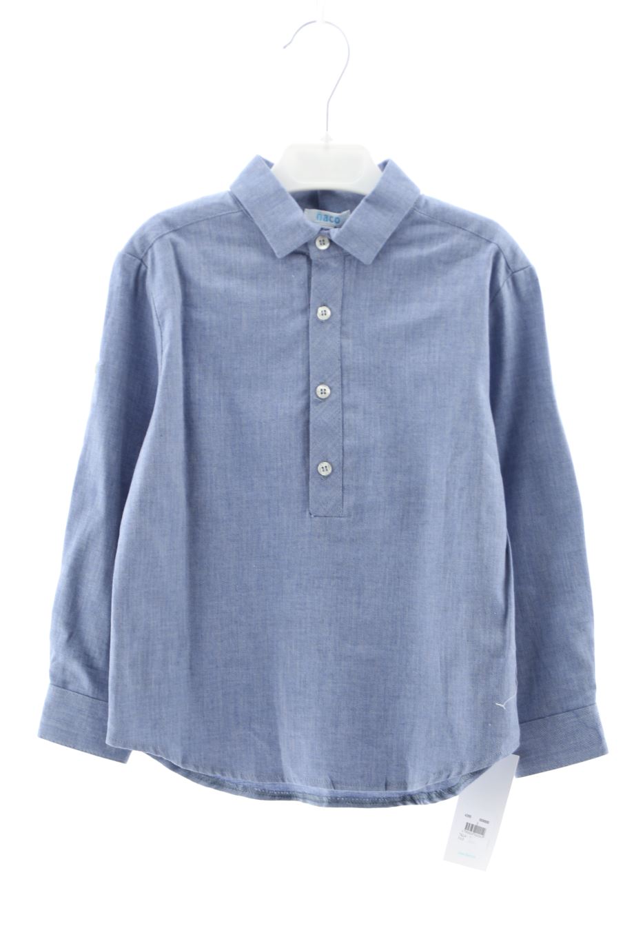 Chemise manches longues Ñaco de la taille 4 ans avec une étiquette