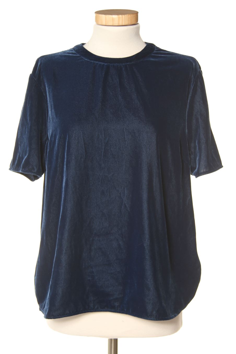 Blouse à manches courtes Monoprix Femme de la taille 42, de couleur bleu de velours