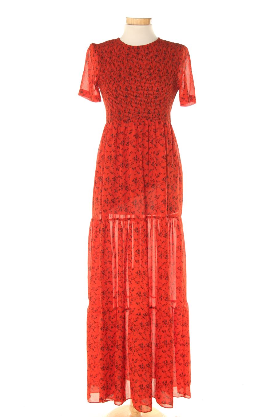 Einfaches Kleid von Zara Größe XS, Farbe Rot, für