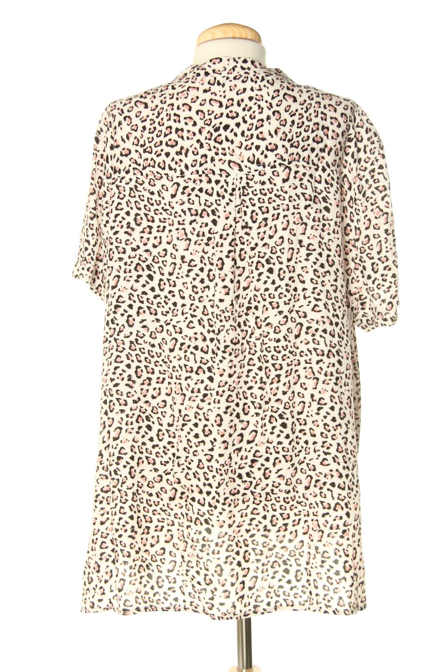 Kurzärmelige Bluse von Violeta (by Mango ) Größe XXL, Farbe Animal print, für