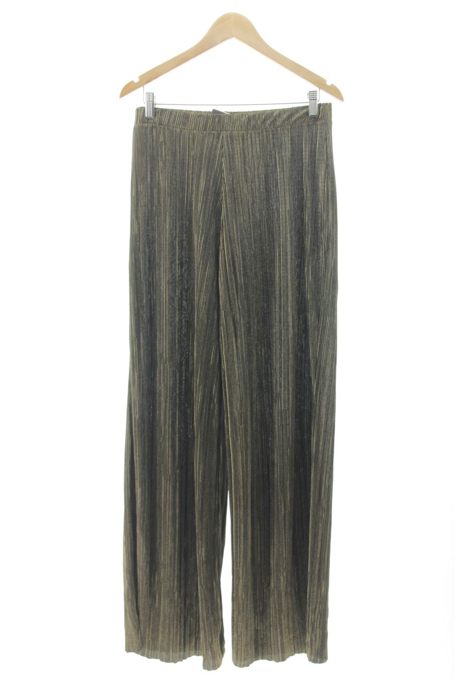 Pantalón Casual de Pull & Bear de la talla L, de color dorado