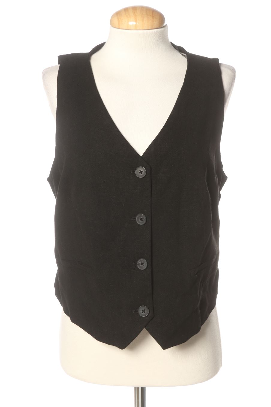 Boléro sans manches Stradivarius de la taille L, de couleur noir