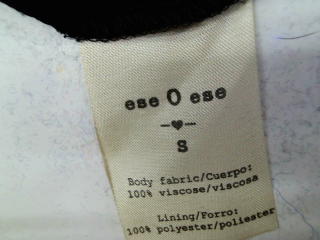 Jupe EseOese de la taille S, de couleur noir