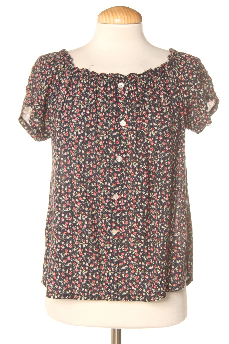 Blusa de manga corta de YOU ME de la talla XS, de color flores