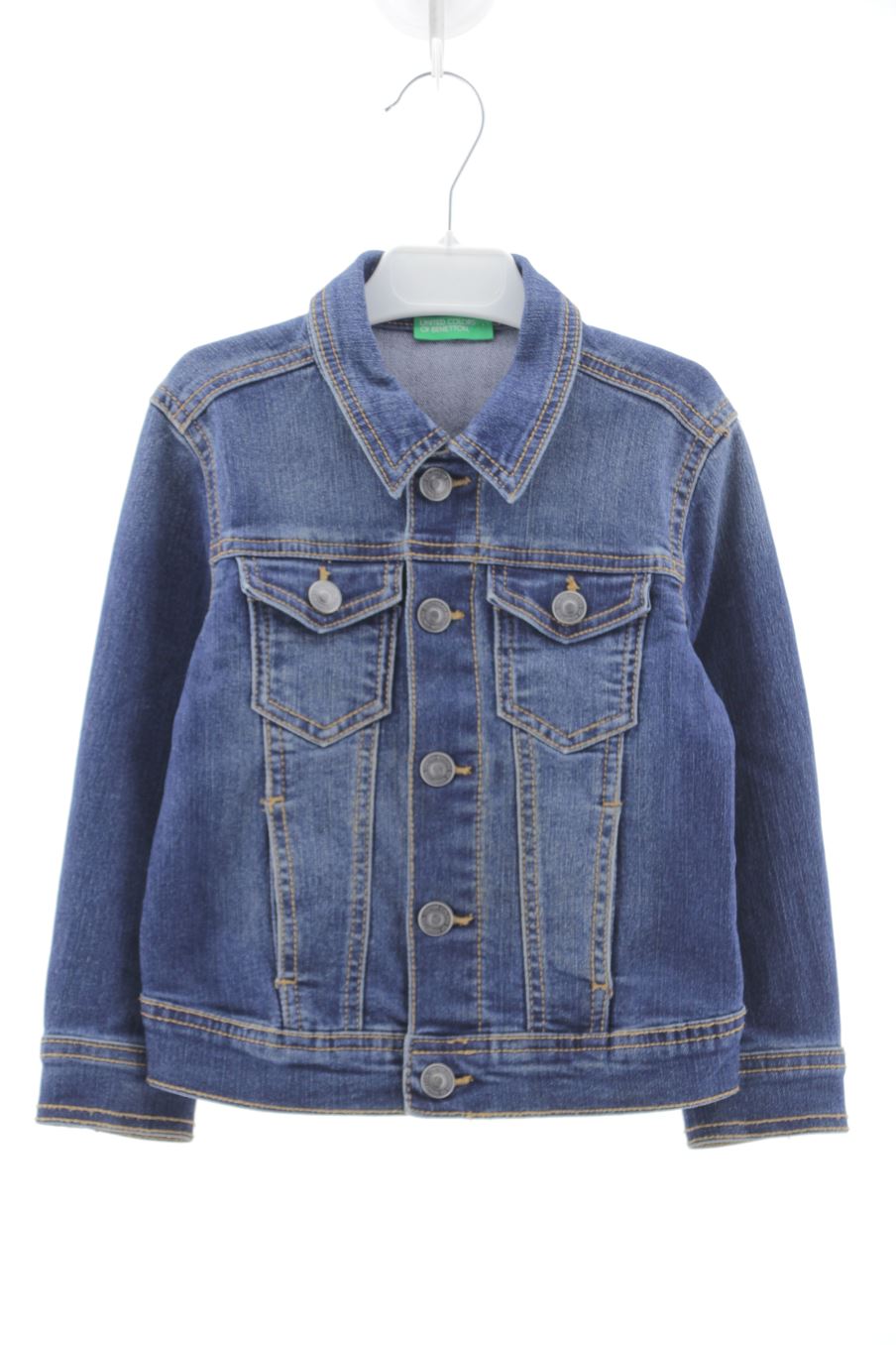 Cazadora de Benetton de la talla 3 años de denim de segunda mano
