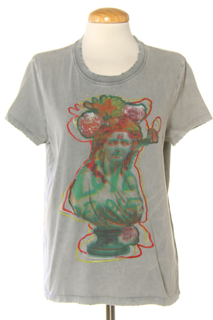 T-shirt Desigual de la taille M, de couleur gris