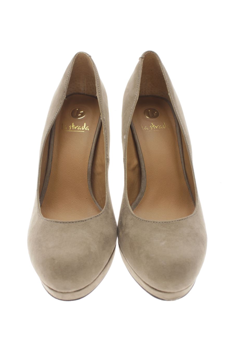 Zapatos de tacon de la strada de la talla 38, de color gris de