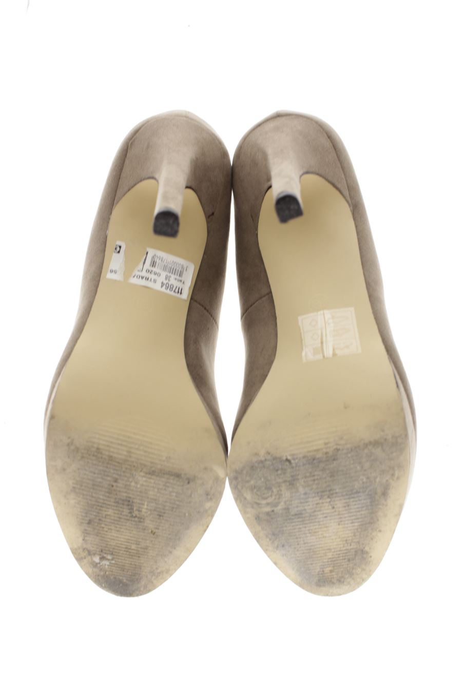 Zapatos de tacon de la strada de la talla 38, de color gris de