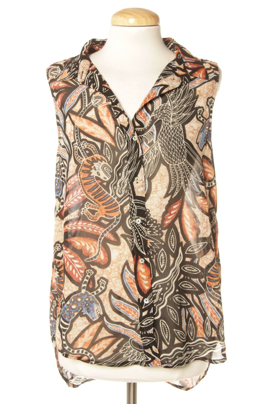 Top de H&M de la talla 34, de color estampado