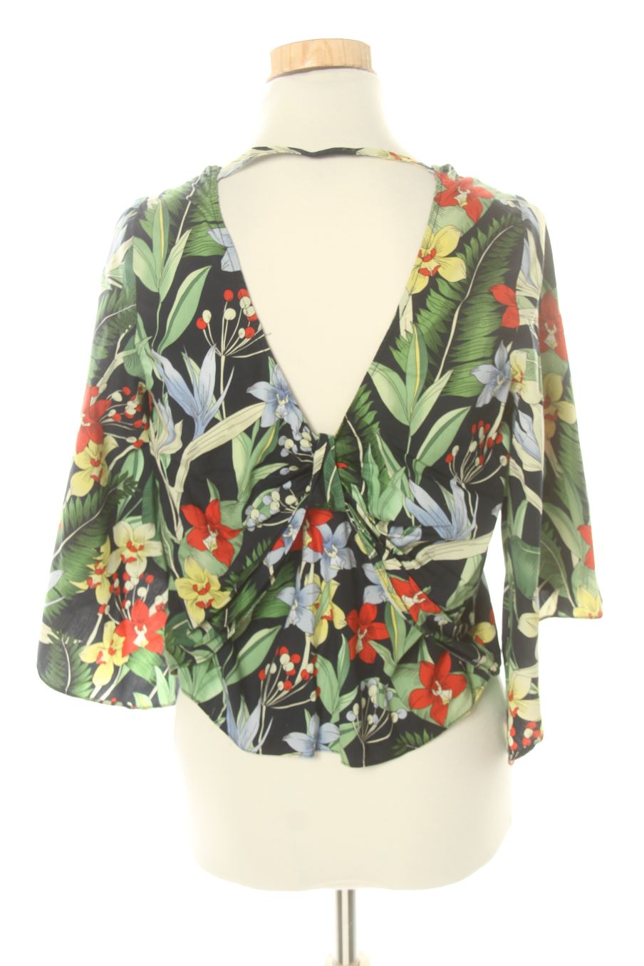 Blusa de manga larga de Zara de la talla S, de color flores