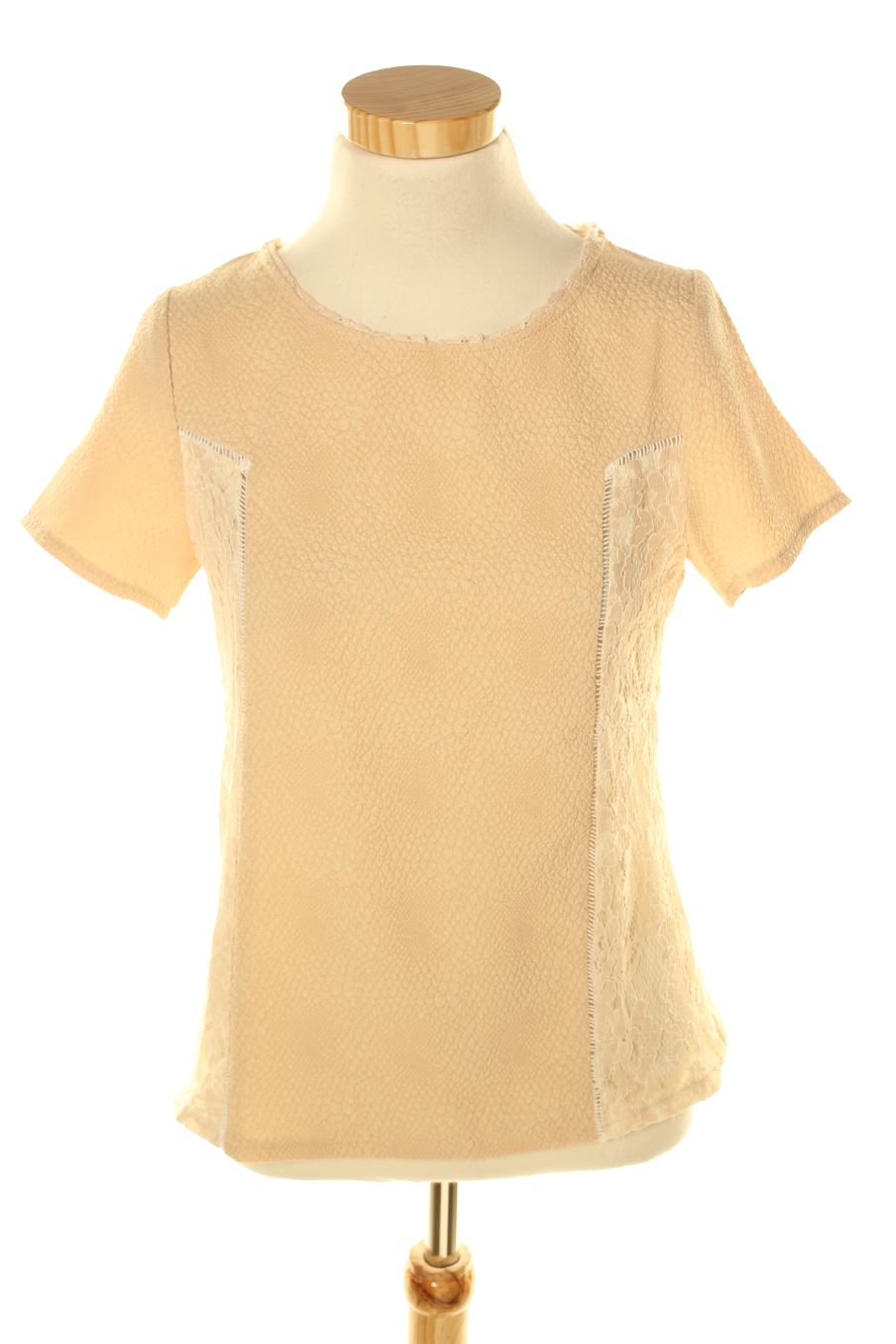 Kurzärmelige Bluse von An'ge Größe S, Farbe Rosa, für