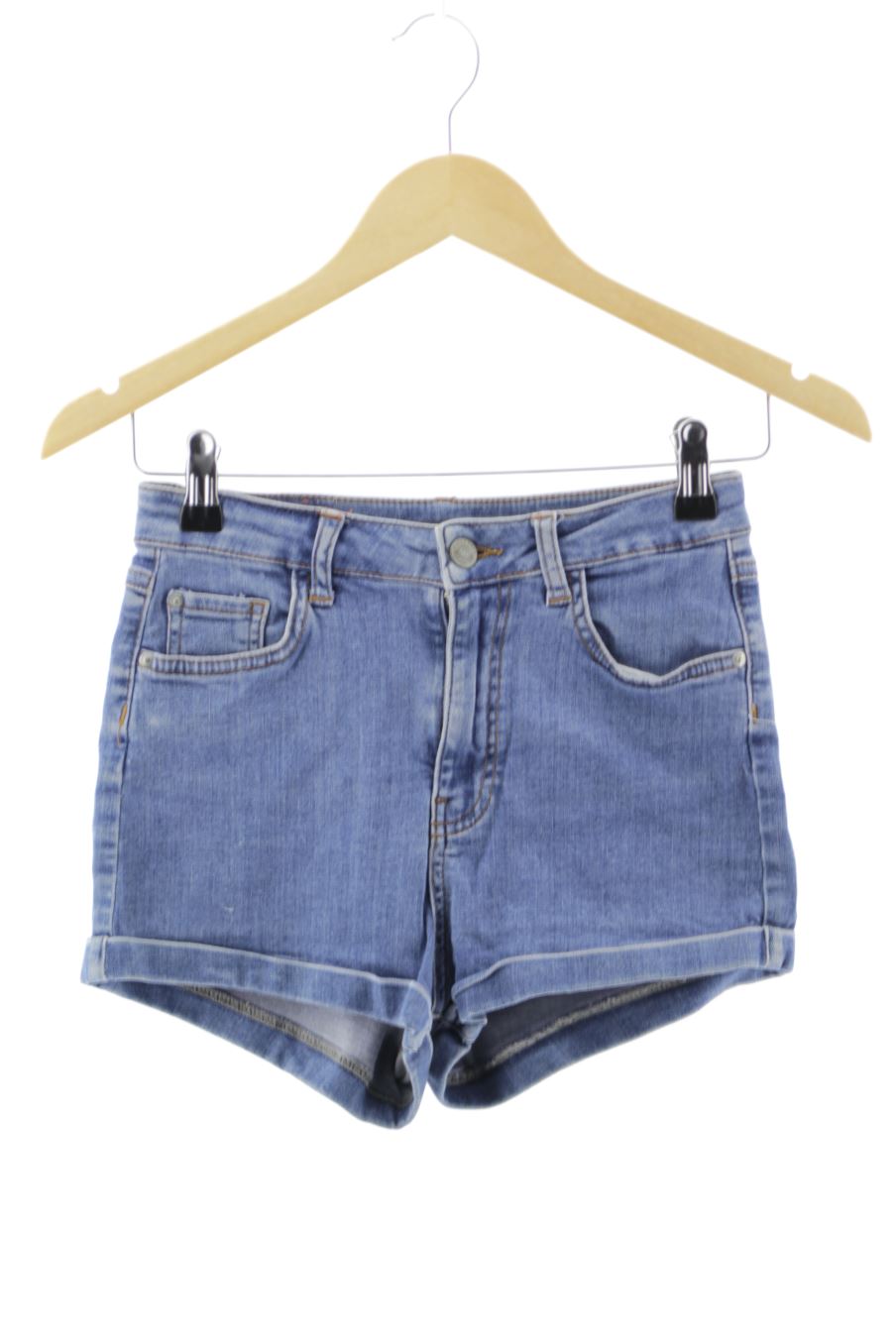 Shorts Pull & Bear de la taille 36, de couleur bleu de denim