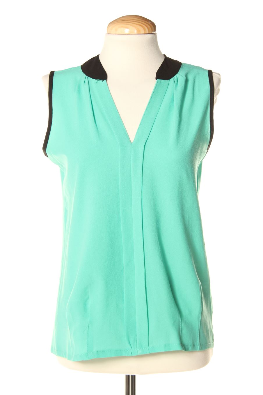 Kurzärmelige Bluse von Elfin Größe M, Farbe Türkis, für