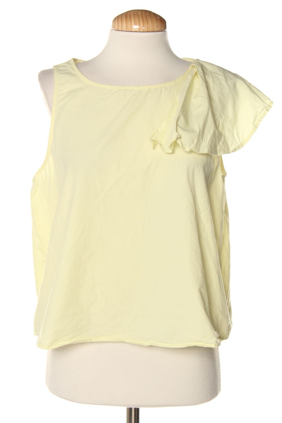 Top de Pull & Bear de la talla L, de color amarillo