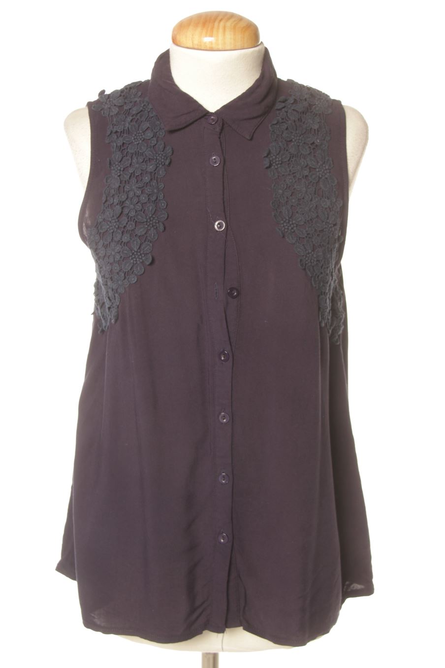 Ärmelloses Hemd von Brave Soul Größe XS, Farbe Marineblau, für