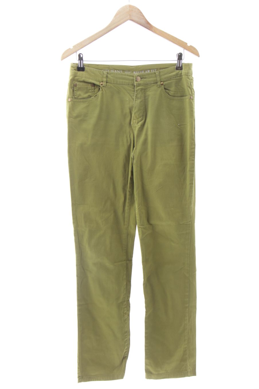 Vaquero de CTF cortefiel de la talla 38, de color verde de ropa vaquera