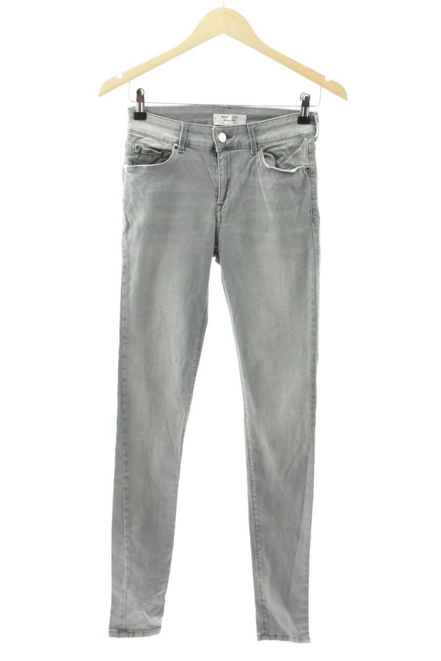 Jeans Mango de la taille 36, de couleur gris de denim