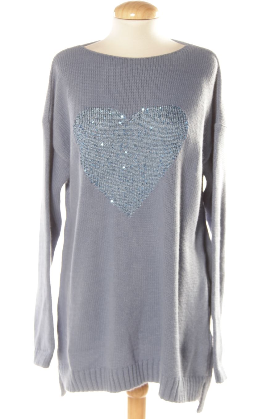 Pull Alía de la taille L, de couleur bleu de femmes enceintes