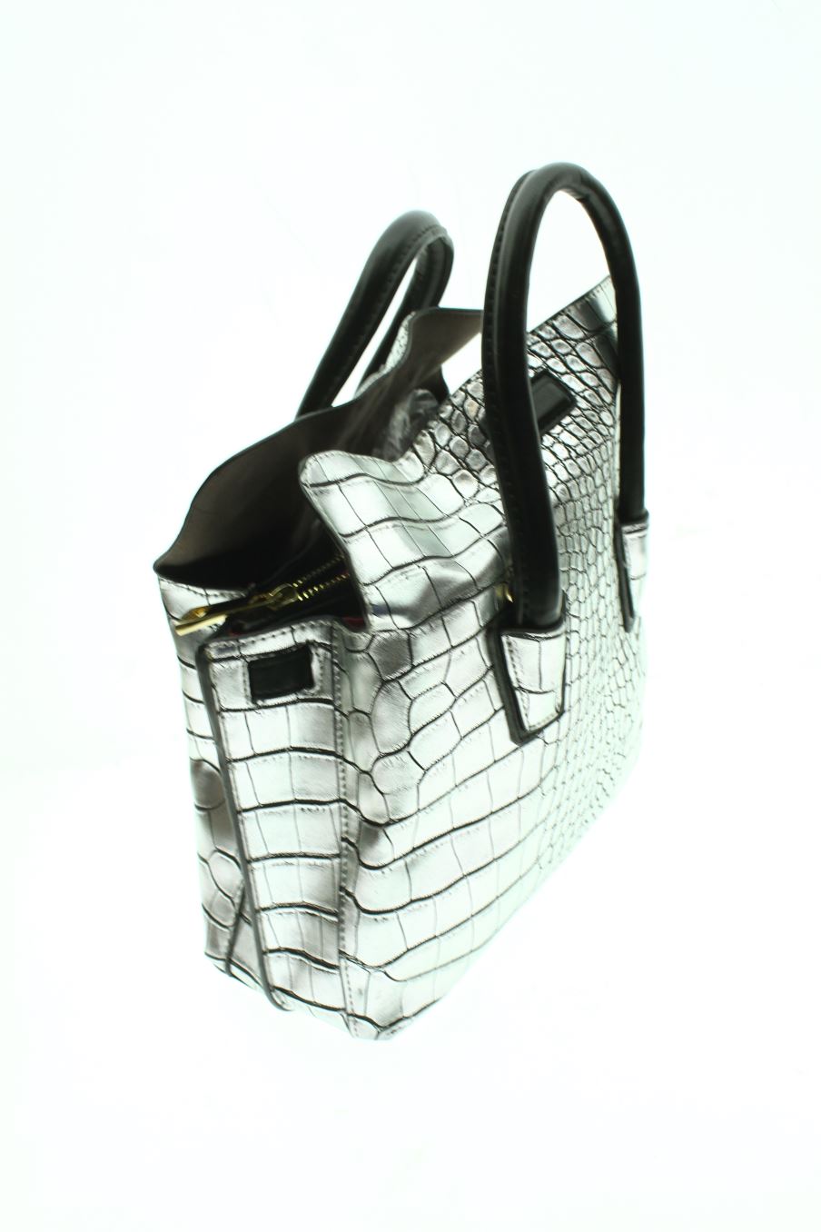 Handtasche Silbern von Teria Yabar