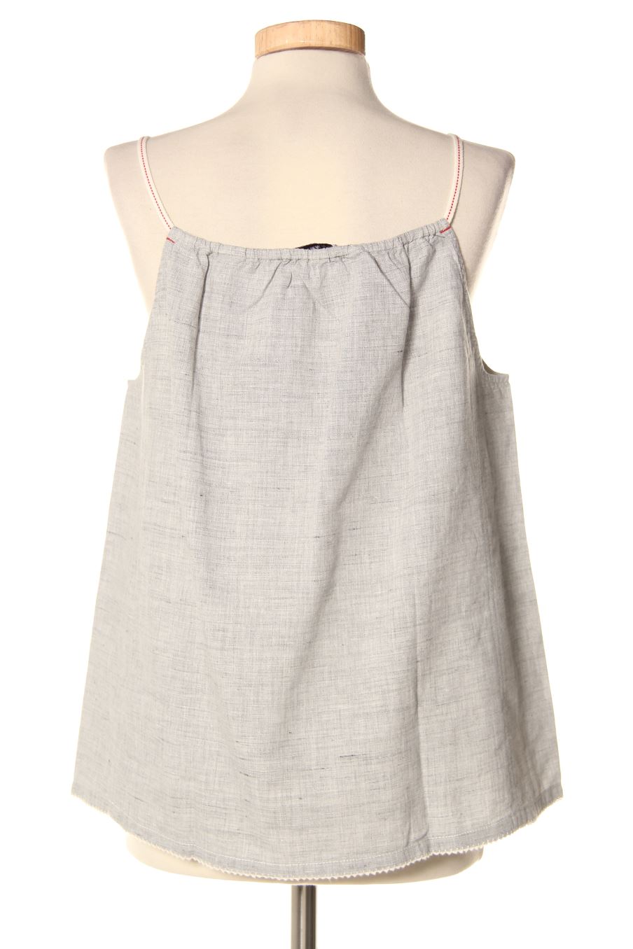 Aufwändiges Top von Ines de la Fressange Größe M, Farbe Grau, für