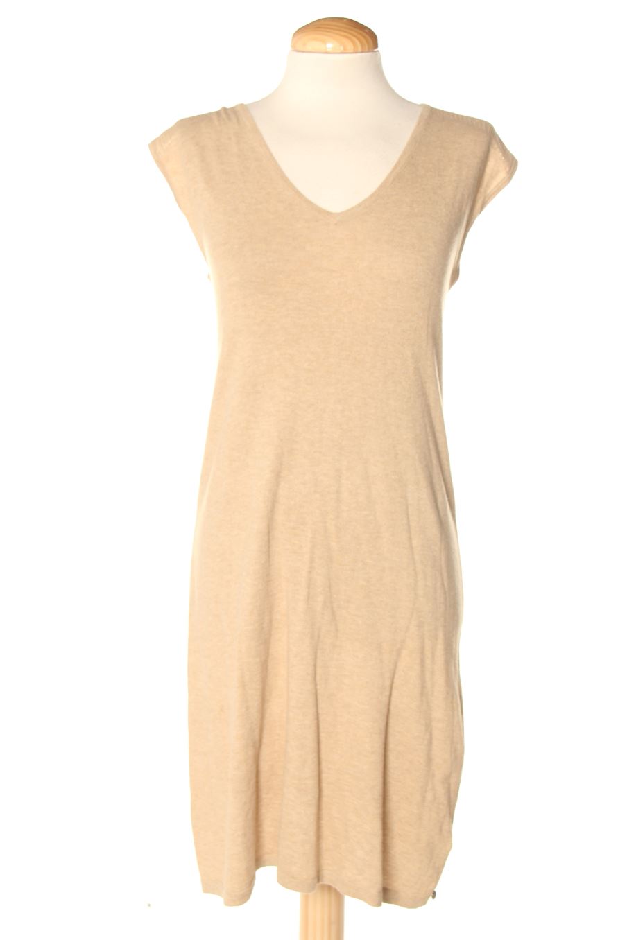 Einfaches Kleid von Yerse Größe XS, Farbe Beige, für