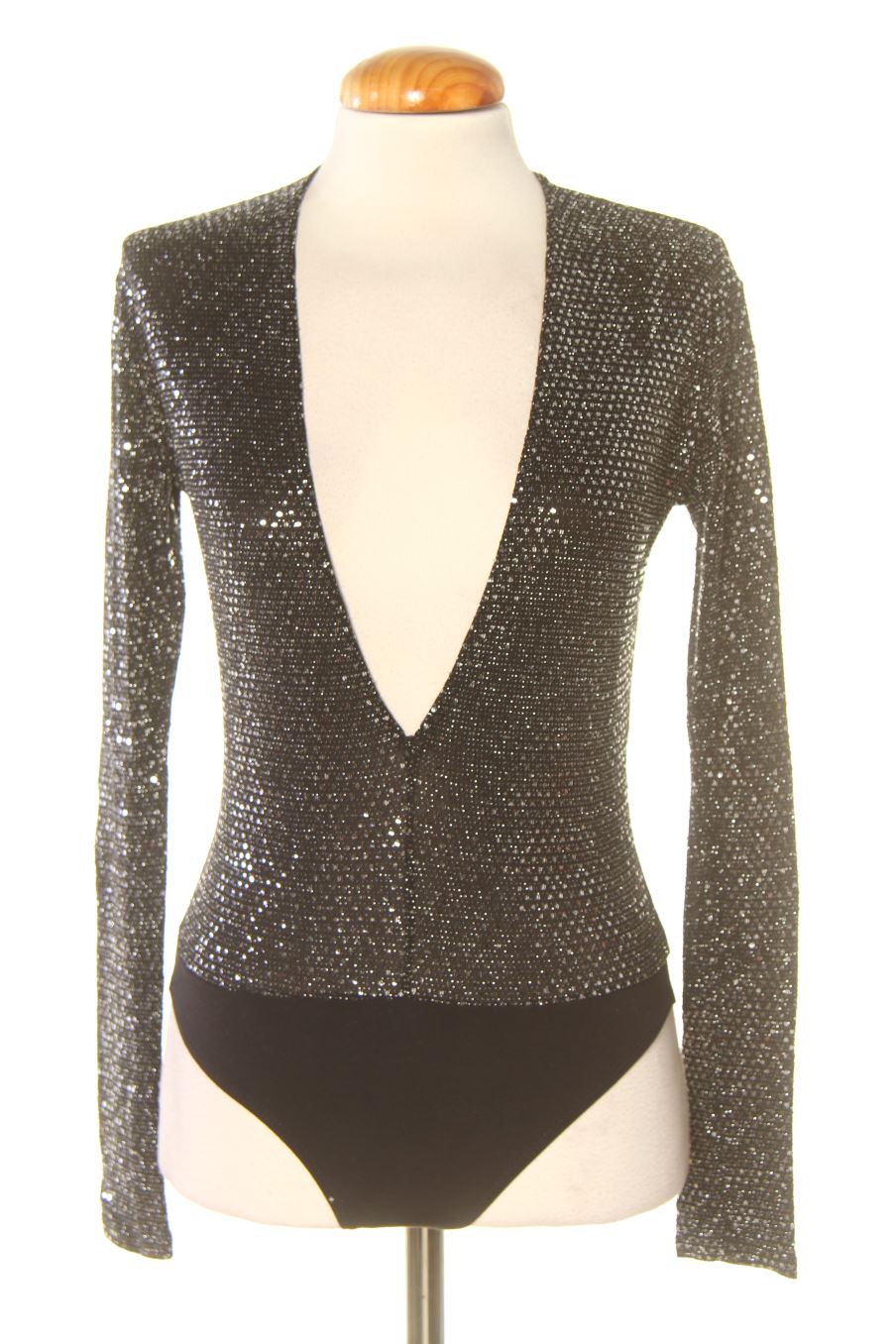 Body de Pull & Bear de la talla S, de color plateado