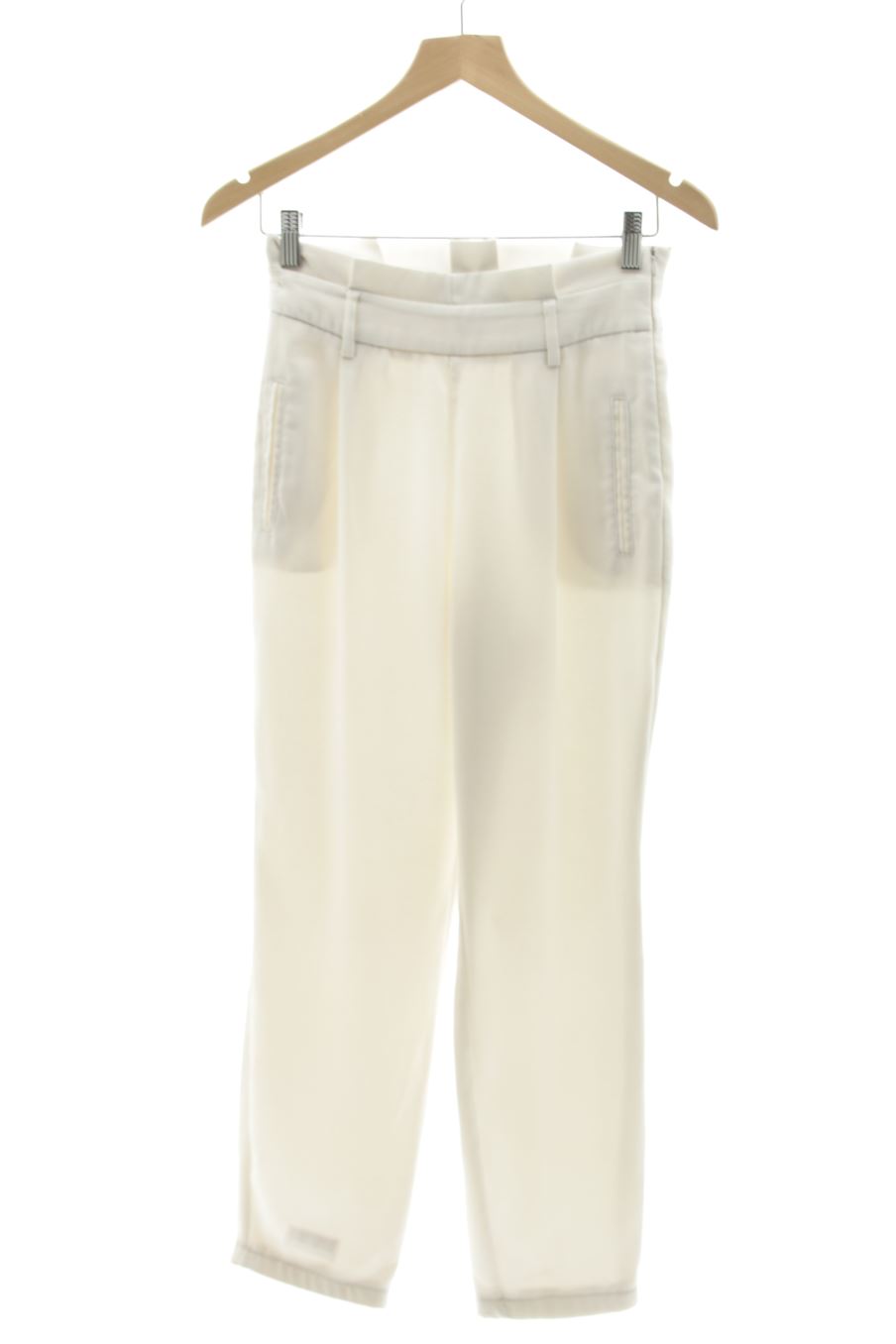 Casual Hose von Stradivarius Größe 34, Farbe Weiss, für