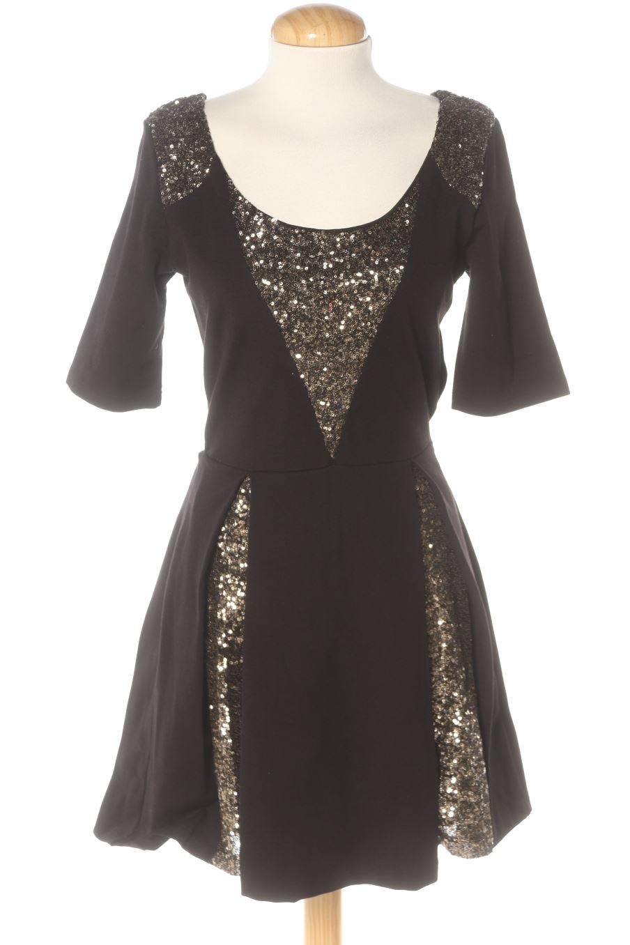 Aufwändiges Kleid von Hunt No More Größe S, Farbe Schwarz, für