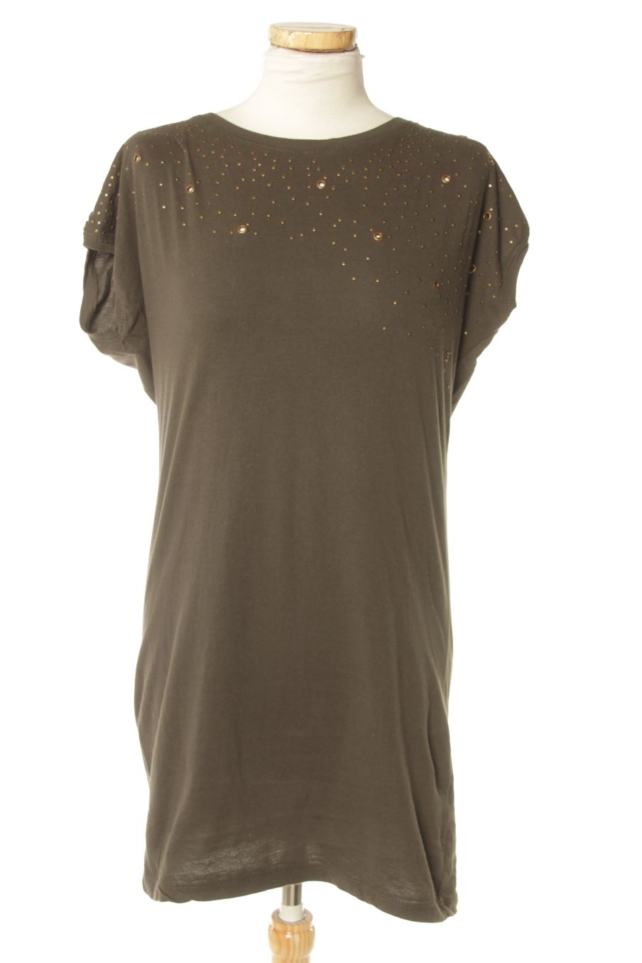 Robe casual Bershka de la taille S, de couleur vert
