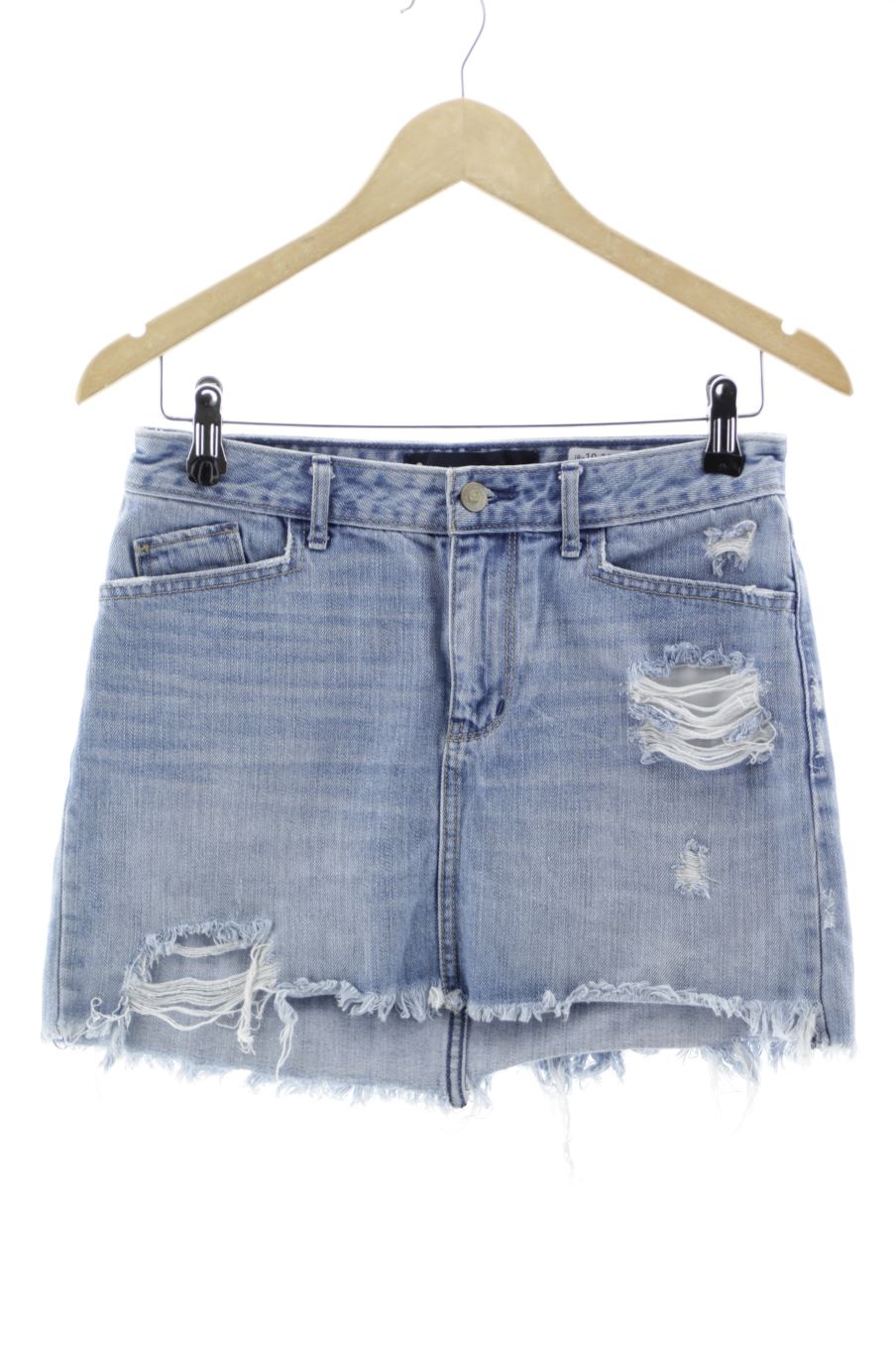Jupe Hollister de la taille 36, de couleur bleu de denim