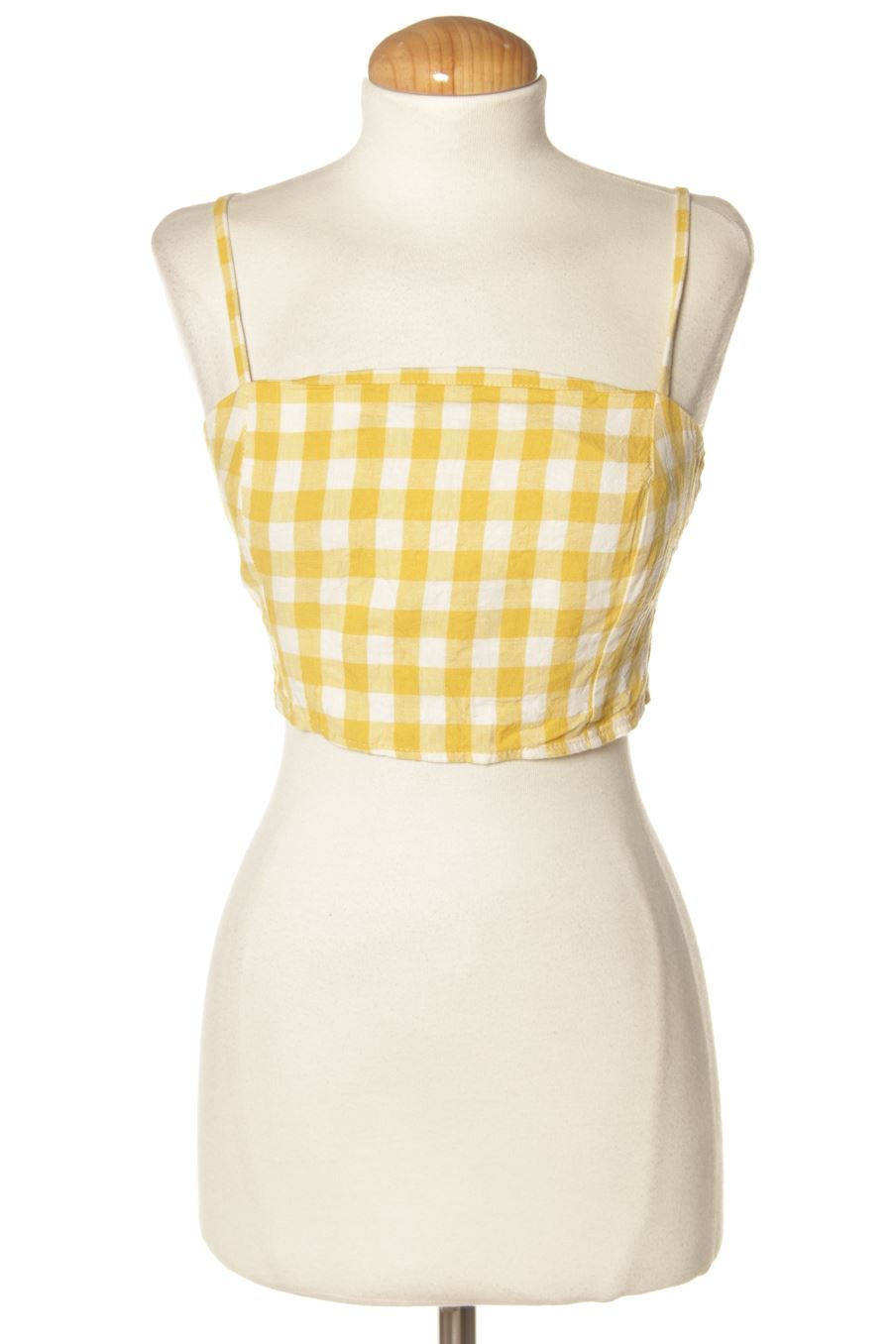 Top de Bershka de la talla S, de color cuadros