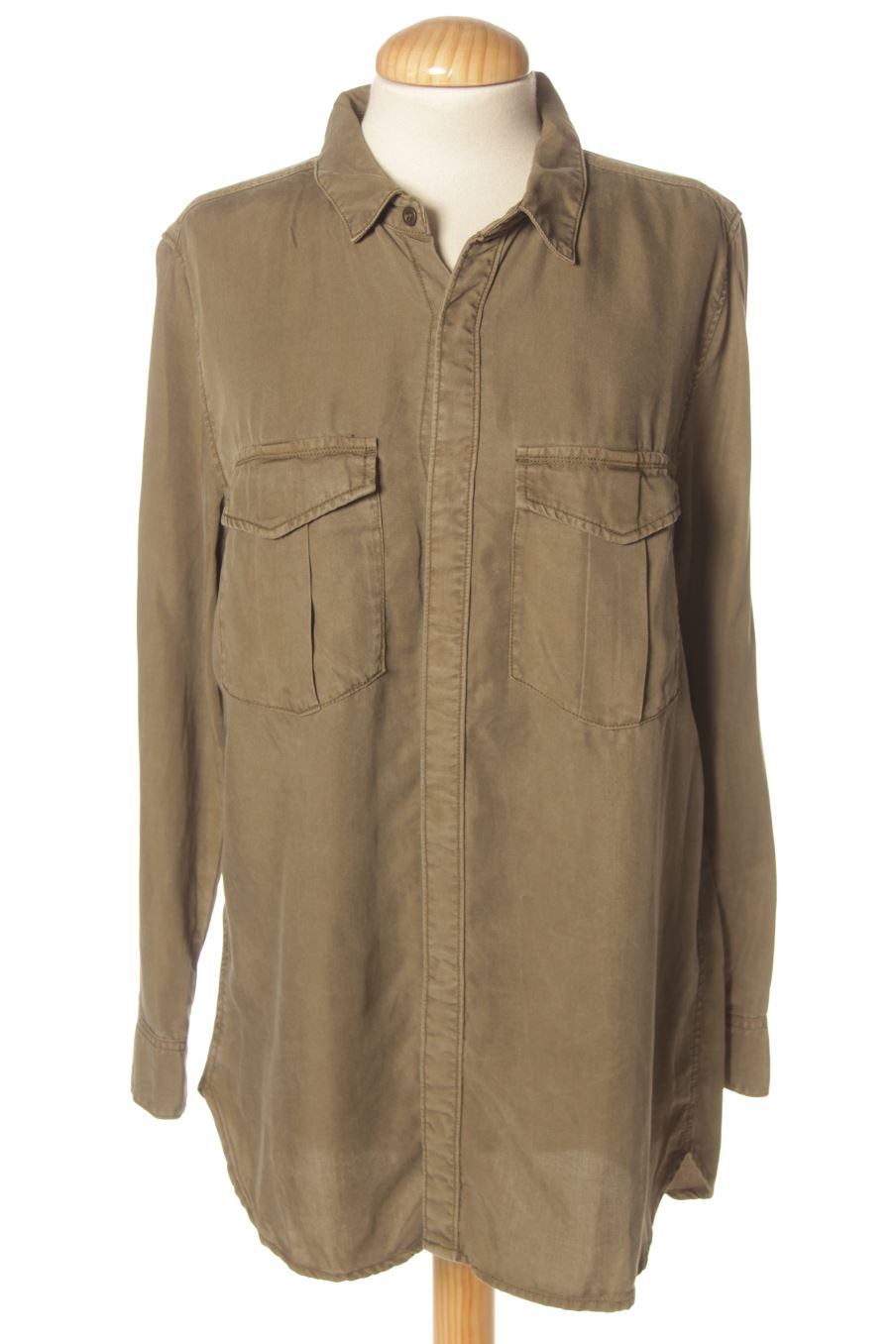 Camicia de H&M de la talla 38, de color verde