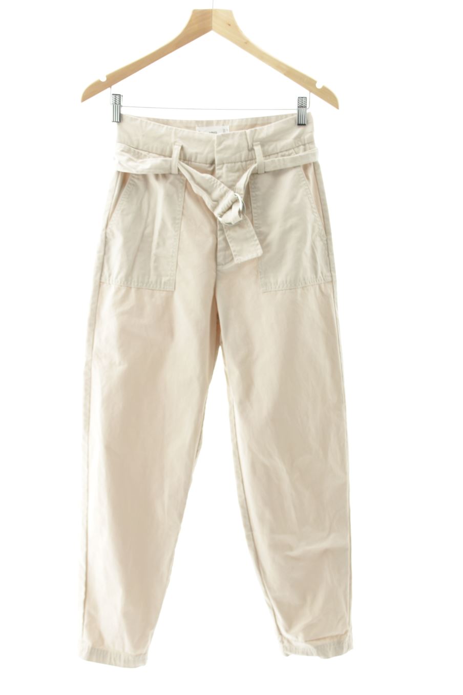 Pantalon Mango de la taille 34, de couleur beige