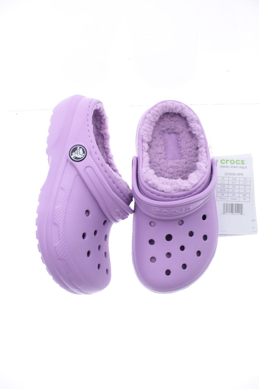 Cangrejeras de Crocs de la talla 28 con etiqueta