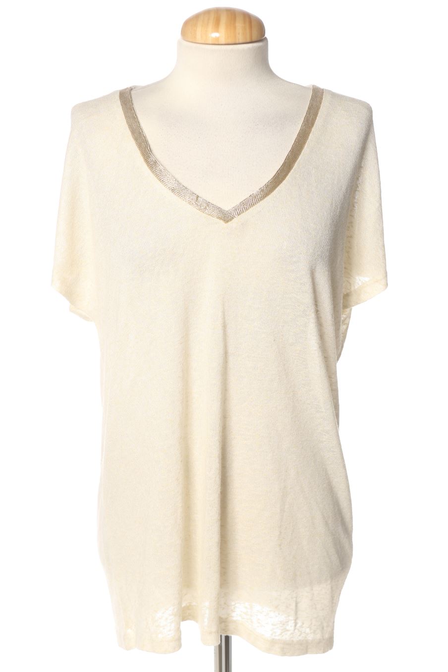 Pull Only de la taille M, de couleur beige