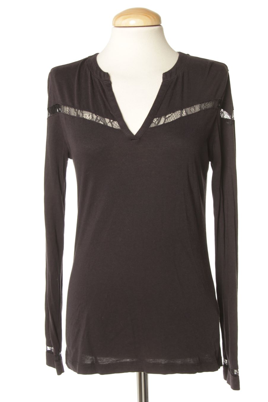Camiseta manga larga de One step de la talla 38, de color negro