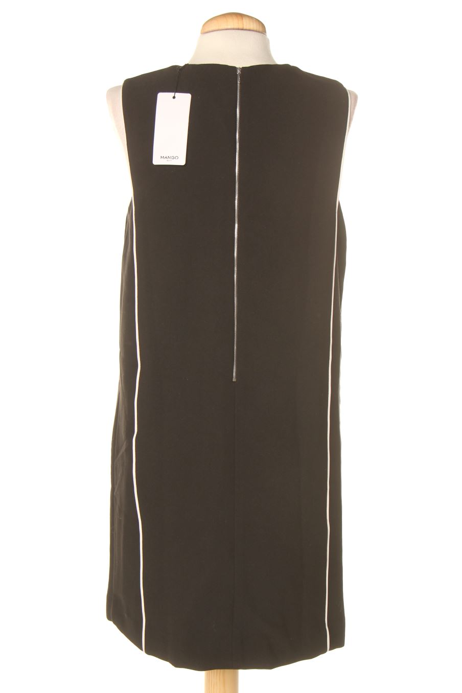 Vestido casual de Mango de la talla S, de color negro